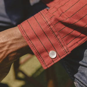 Railroad Baron- Men's Pinstripe Selvedge Jacket