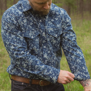 Rambler- Men's Long Sleeve Floral Western Shirt