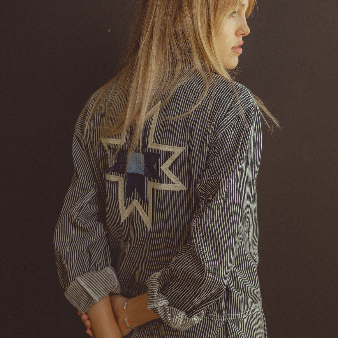 Coverall- Chainstitched Railroad Stripe (sz.S)