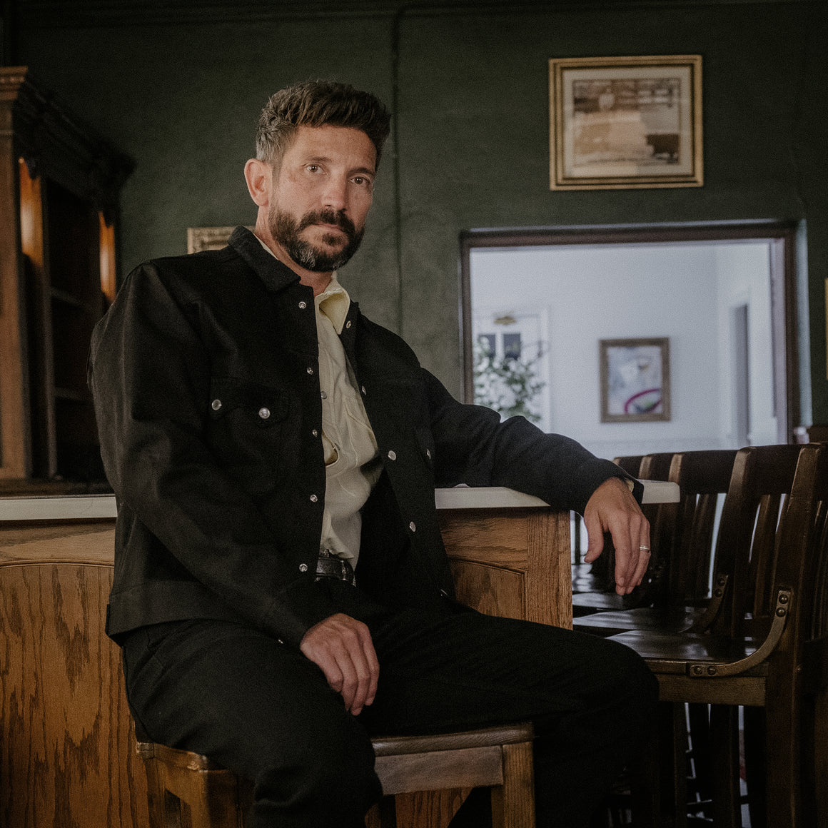 Jack of Diamonds- Men's Blackout Denim/Corduroy Jacket