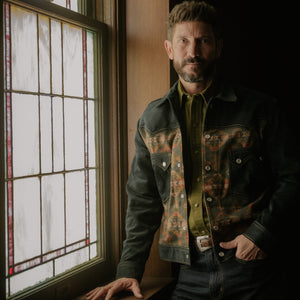Jack Of Diamonds- SPECIAL EDITION Southwest Flannel/Denim Jacket (Pine)
