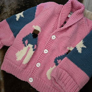 Cardigan- Handknit Cowboy Jacket