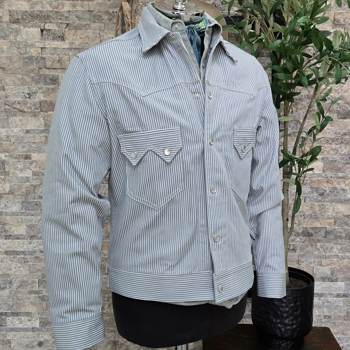 Jack Of Diamonds- LIMITED EDITION Stripe Denim Jacket