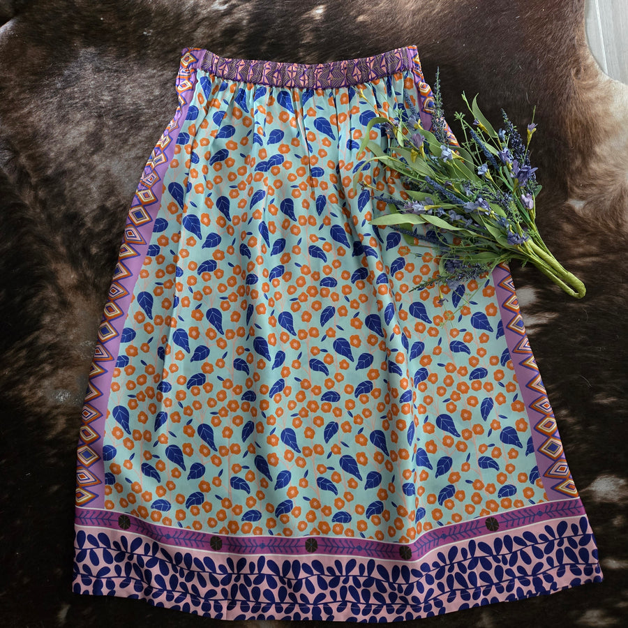 Skirt- Flowers & Leaves
