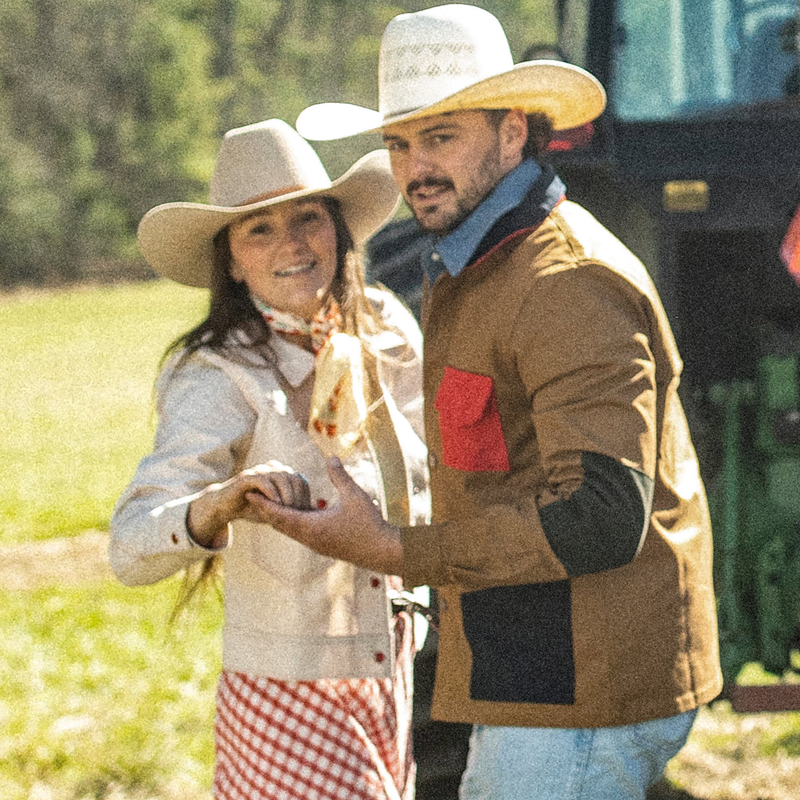 Chore Coat- Colorblock (Tan)