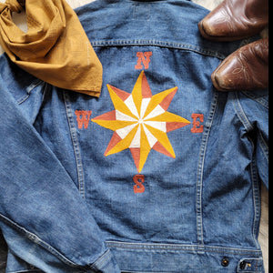 Vintage Denim Jacket- Men's Lee Tobacco Road Chainstitch