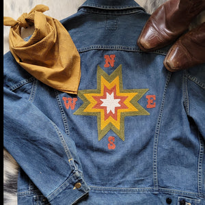 Vintage Denim Jacket- Men's Lee Tobacco Road Chainstitch