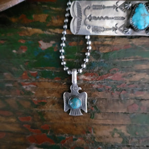 Pendant- Mini Thunderbird with Stone