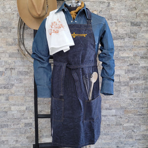 Apron- Chainstitch Indigo Denim Kitchen/Work Apron