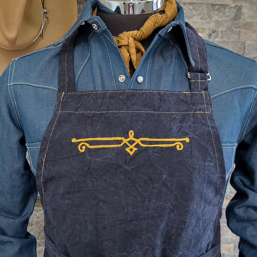 Apron- Chainstitch Indigo Denim Kitchen/Work Apron