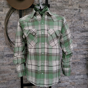The Highwayman- Men's Woven Plaid Long Sleeve Western Shirt