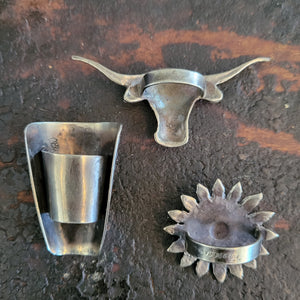 Bandana Slide- Silver Rowel