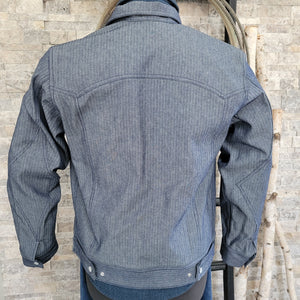 Ace of Spades- Men's Indigo Herringbone Denim Jacket