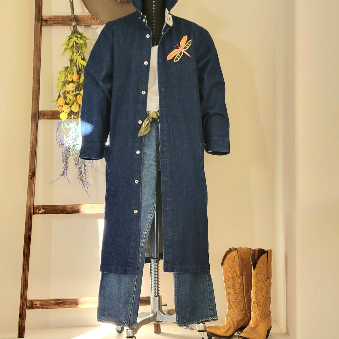 Duster- Chainstitched Denim (sz.S)