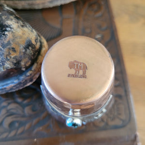 Shot Glass- Copper & Sterling with Turquoise