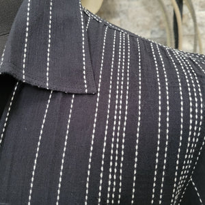 Camp Shirt- Short Sleeve Pick Stitch Woven