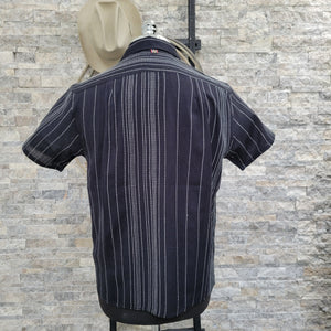 Camp Shirt- Short Sleeve Pick Stitch Woven