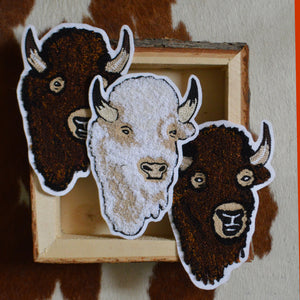 Chain Stitch Patch- Bison