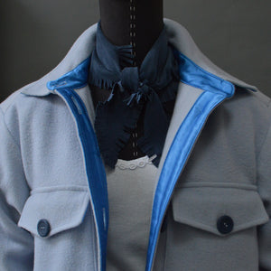 Shirt Jacket- Women's Deadstock Wool/Satin