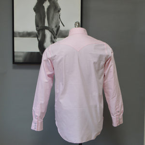 The Cattleman- Men's Pink Oxford Western Shirt
