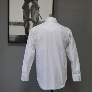 The Cattleman- Men's White Oxford Western Shirt