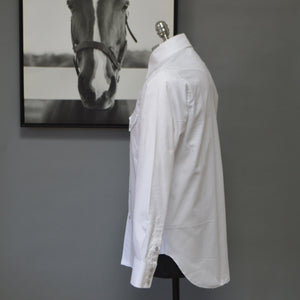 The Cattleman- Men's White Oxford Western Shirt