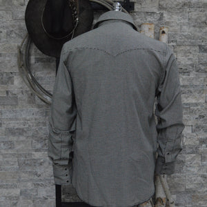 The Stockman- Men's Houndstooth Western Shirt
