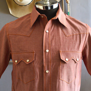 Highwayman- Men's Short Sleeve Chambray Shirt