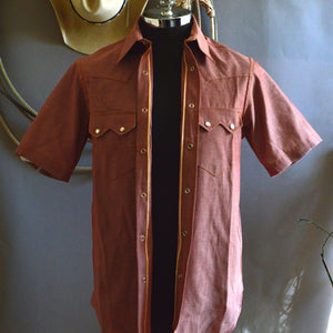 Highwayman- Men's Short Sleeve Chambray Shirt
