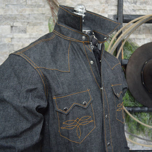 Highwayman- Outlaw Country Selvedge Denim Western Shirt