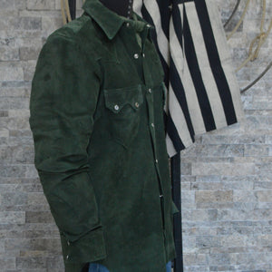 Highwayman- Men's Spruce Suede Western Shirt