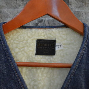 Vintage Vest- Men's Roebuck's Suede Patch