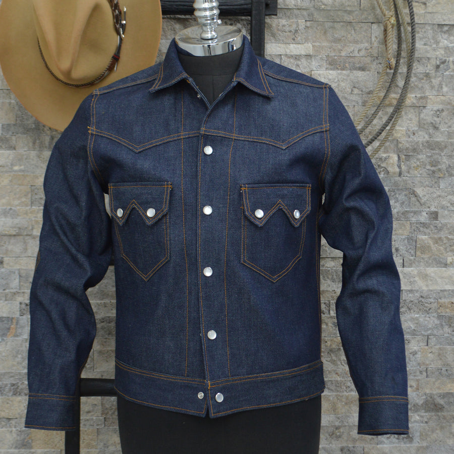 Jack Of Diamonds- Men's Indigo Selvedge Denim Jacket