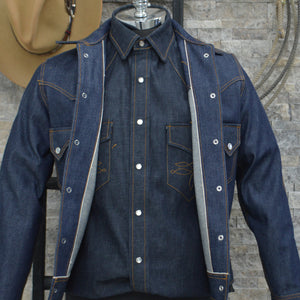Jack Of Diamonds- Men's Indigo Selvedge Denim Jacket