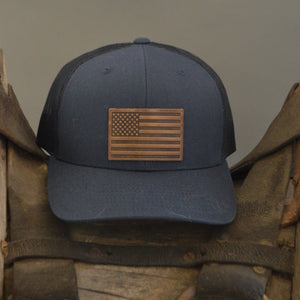 Ball Cap- American Flag Patch