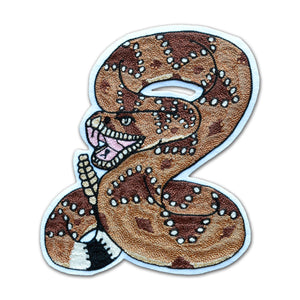 Chain Stitch Patch- Rattlesnake
