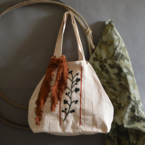 Tote Bag- Southwest Gardener Vine Stripes