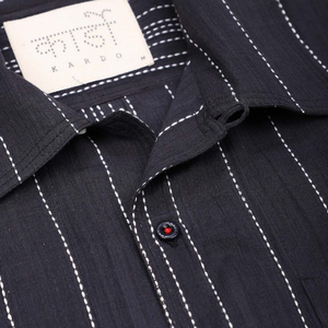 Camp Shirt- Short Sleeve Pick Stitch Woven