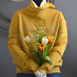 Sweatshirt- What's Up Buttercup Stencil