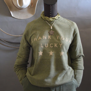 Sweatshirt- Thank Your Lucky Stars Stencil
