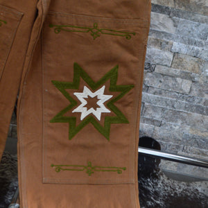 Vintage Carhartt Bib Overall- Brown Tobacco Road Chainstitch
