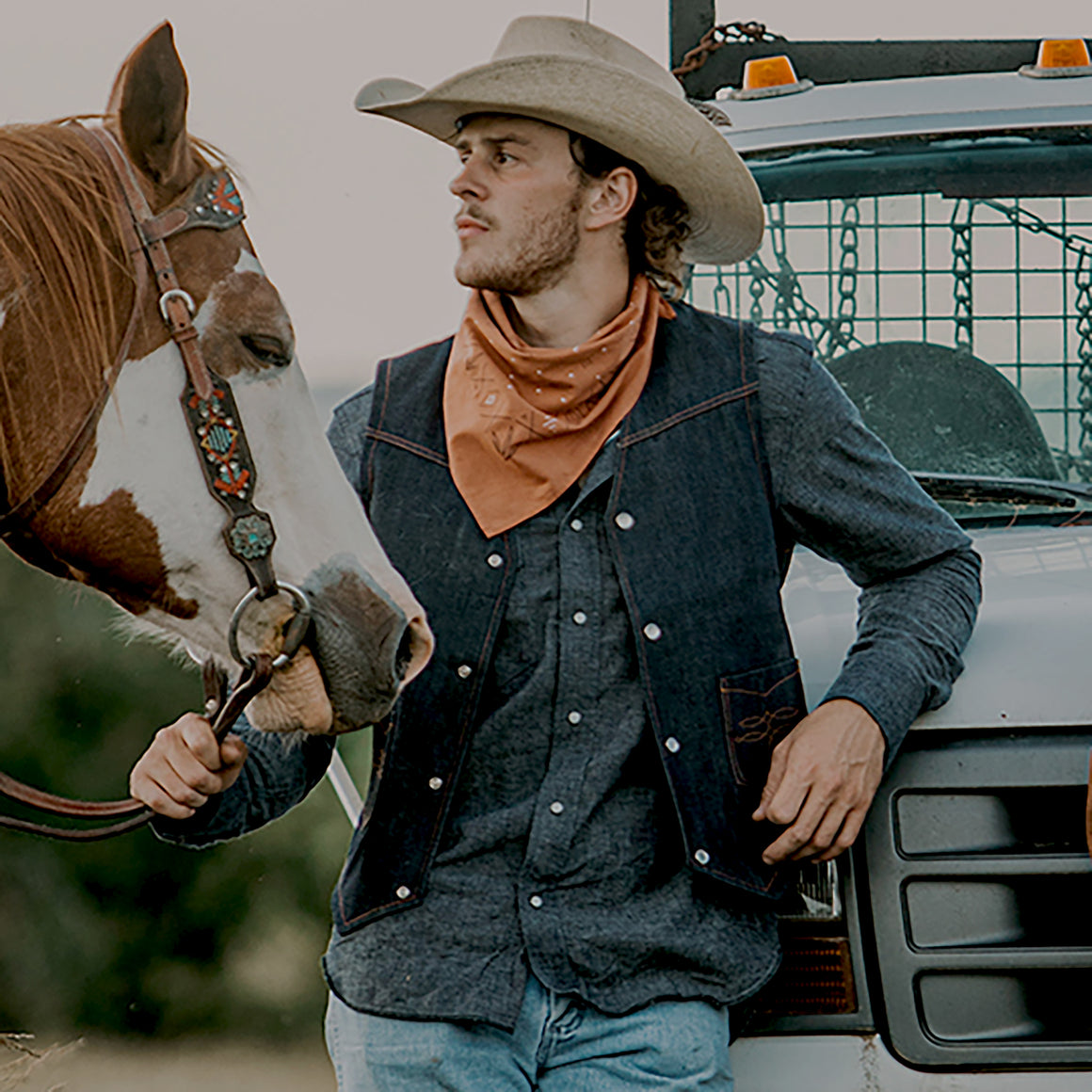 The Stockman- Men's Selvedge Chambray Western Shirt